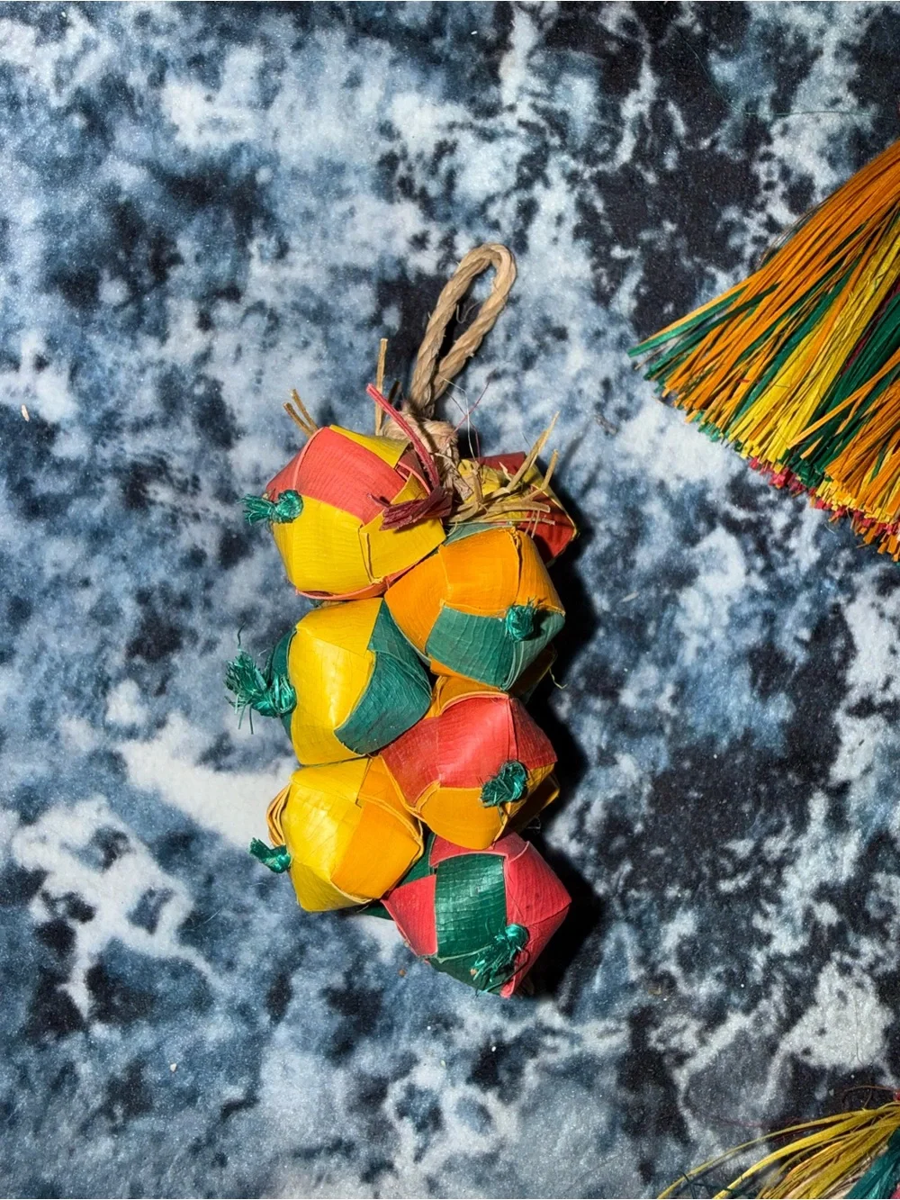 NEW Bird Toy Bundle Natural Woven Chew Toys‎ Parrot Conure Cockatiel Set
